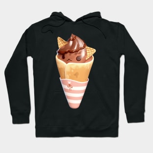 Kitty Choc Crepe Hoodie